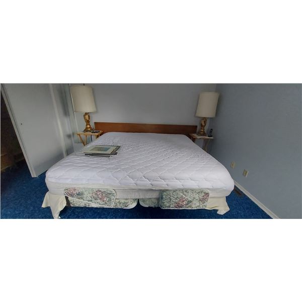 King Sized Bed-mattress, headboard, frame-Cannot Ship