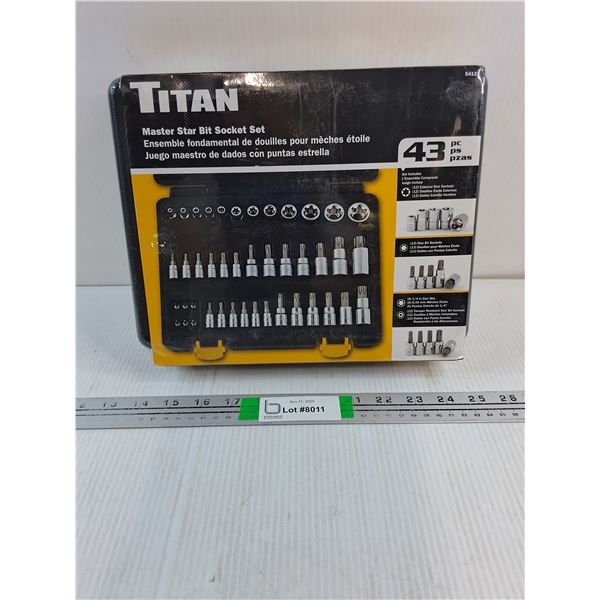 NOS Titan Master Star Bit Socket Set-sealed