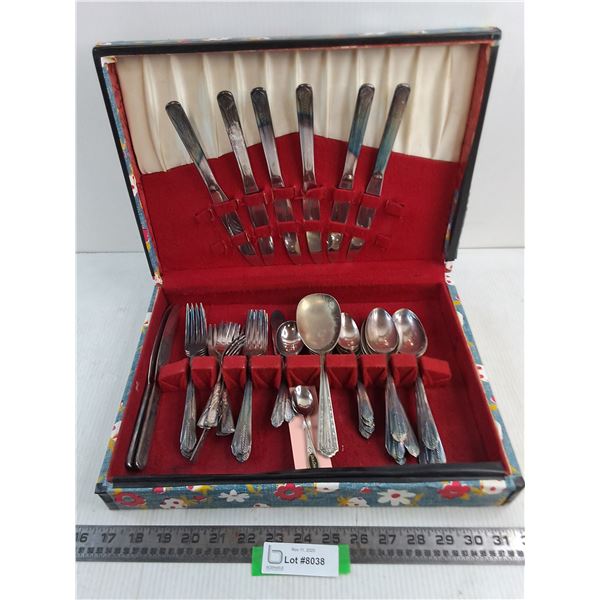 Stainless Steel Cutlery Box Set 15x11x3"