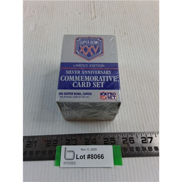 Sealed Pro Set Box of 160 NFL Super Bowl XXV Cards - Authenticity Not Guaranteed