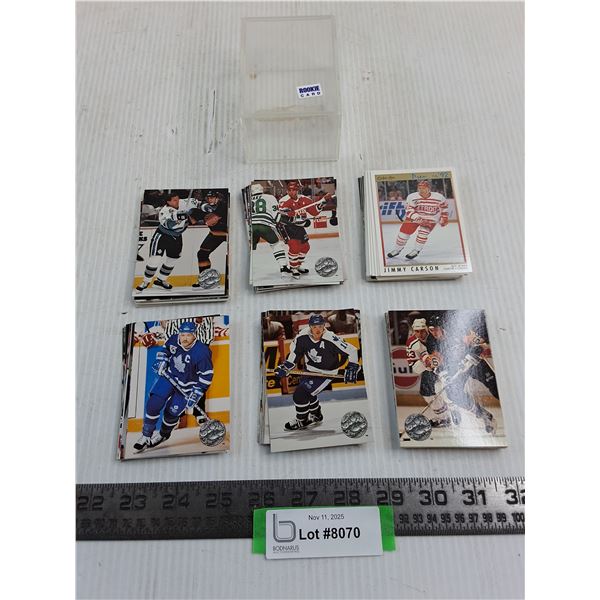 Container of Assorted Brand 1991 NHL Collector Cards - Authenticity Not Guaranteed