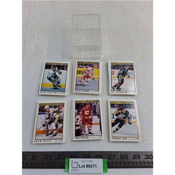 Container of 1992 OPC NHL Collector Cards - Authenticity Not Guaranteed