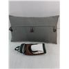 Image 3 : (3) Throw Pillows (Cream/Grey/Silver) - Largest 16" x 16", Golf Ball "Golf Bag" Holder