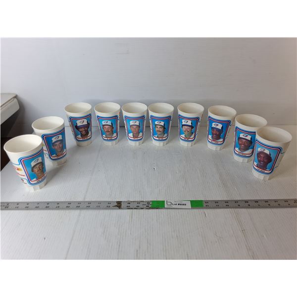 (10) Coke/ Blue Jays 1984 Plastic Cups