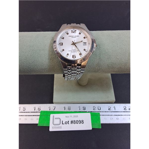 Point Zero Stainless Steel Watch - Works