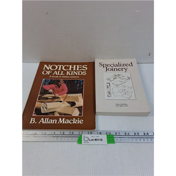 (2) Woodworking Joinery & Notches Books