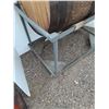 Image 4 : ** Wine Wooden Cedar Barrels on Metal Stands - Stand: 37" x 24" x 26 - CANNOT SHIP