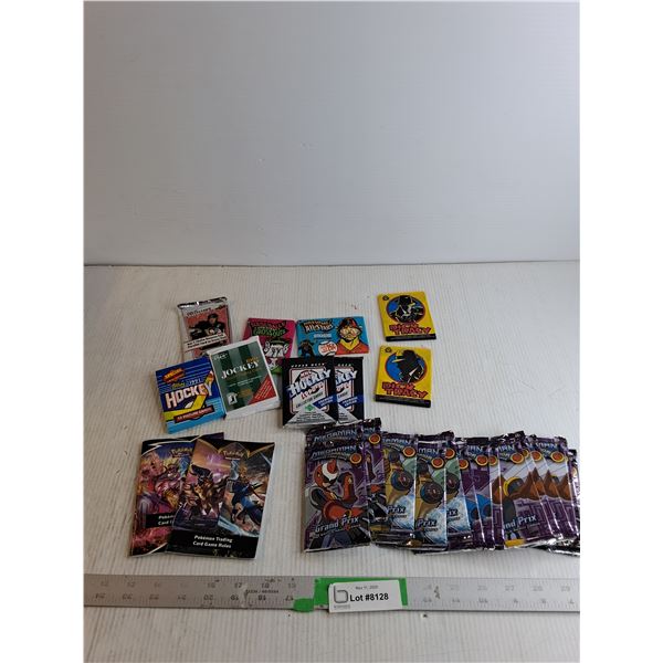 Unopened Packets Of Collector Cards - Megaman/ Hockey/ Dick Tracy/ Misc.