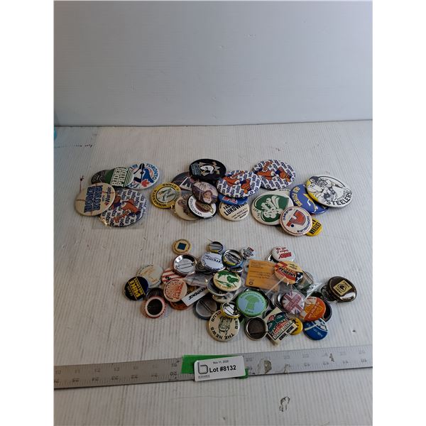 Pin Back Buttons - Sports/ Misc.