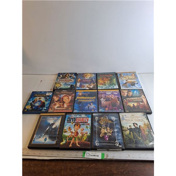 (12) DVDs - Family Movies/ Blue Ray