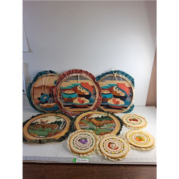 Embroidered Wall Art 12.5"/ 12"/ 6.5"