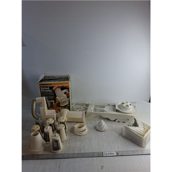 Mandoline Multi Purpose Slicer/ Salad Shooter Electric Slicer (Does Not Power On - As Is)