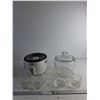 Image 1 : Aroma Rice Cooker (Powers On)/ Clear Glass Canister With Lid/ Creamer And Sugar Sets