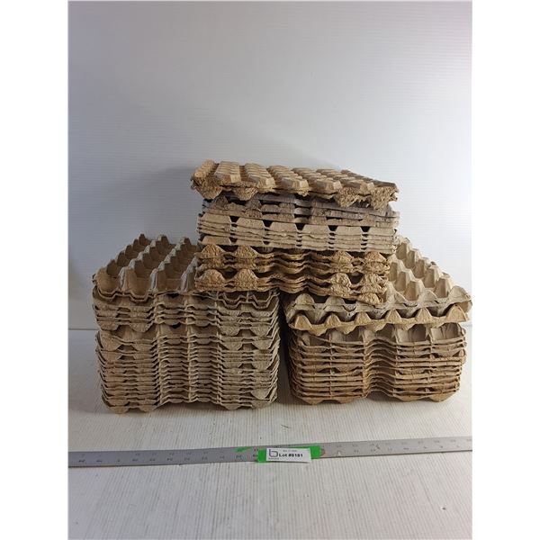 (51) Cardboard Egg Flats/ Each Flat Holds 30 Eggs