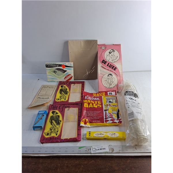 Vintage Ladies Panty Hose With Packaging/ Can Opener/ Misc.