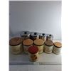 Image 1 : (2) Vintage Kitchen Canister Sets