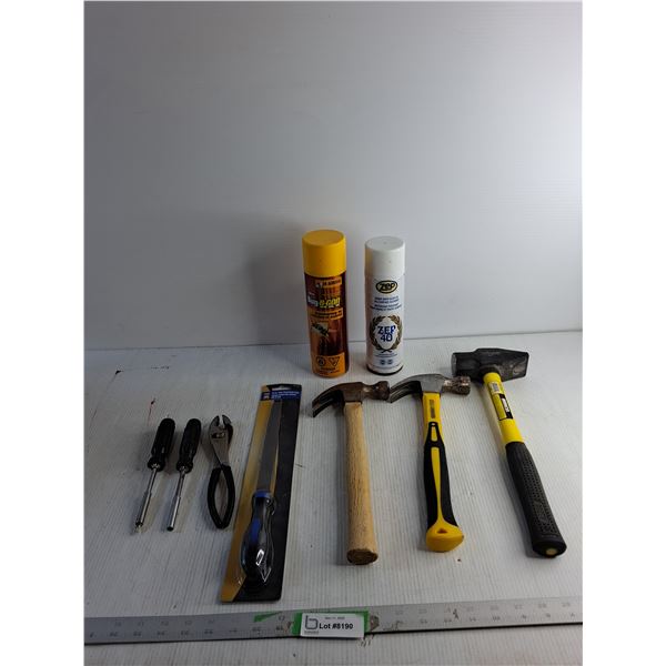 Hammers/ Pliers/ Screw Drivers/ Bug Be Gone/ Zep 40 (Can't Ship)
