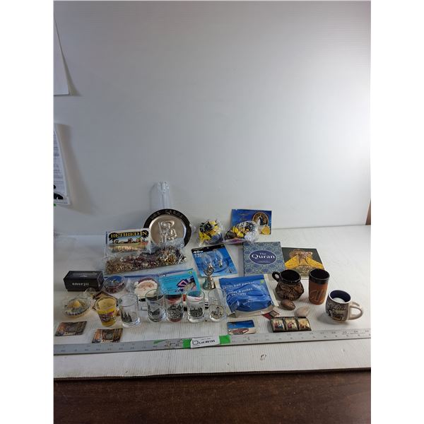 Shot Glasses/ Fridge Magnets/ Rosaries/ Misc.