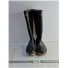 Image 1 : Mens Size 10  Boss Rubber Boots 16" Tall/ Steel Toe