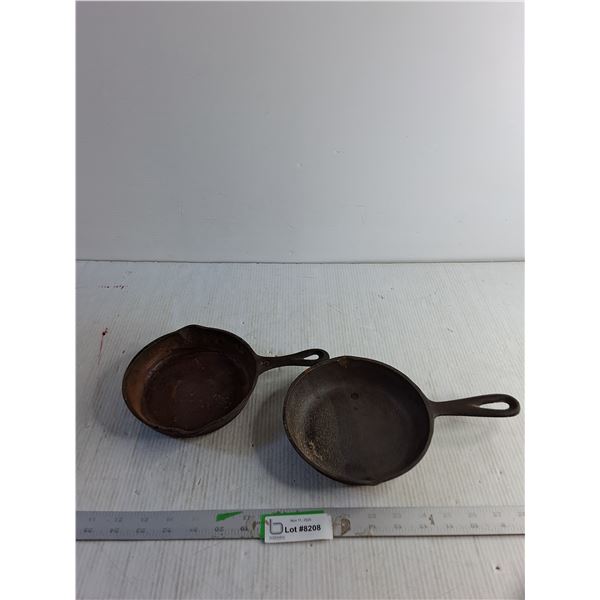 (2) 6" Cast Iron Frying Pans