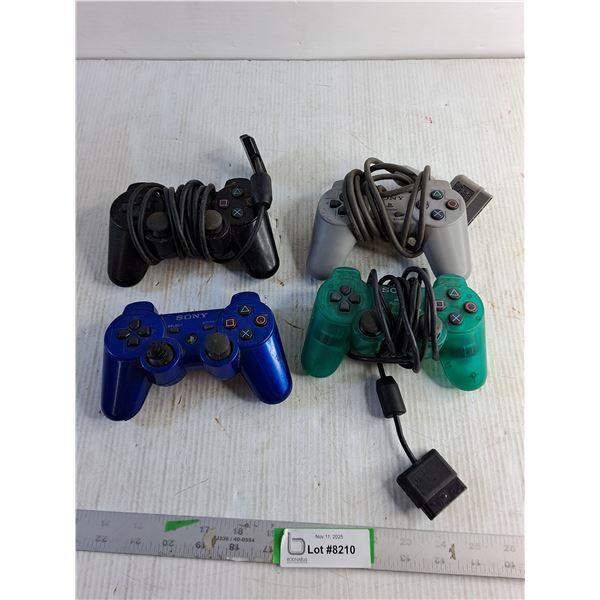 (4) Sony Play Station Controllers