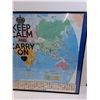Image 3 : World Map in Frame - 36" x 24" - Pick-Up Preferred