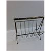 Image 4 : Vintage MCM Metal Magazine Rack - 14" x 15" x 10"