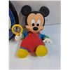 Image 2 : Looney Tunes Battery Clock & Baby Mickey Mouse Toy
