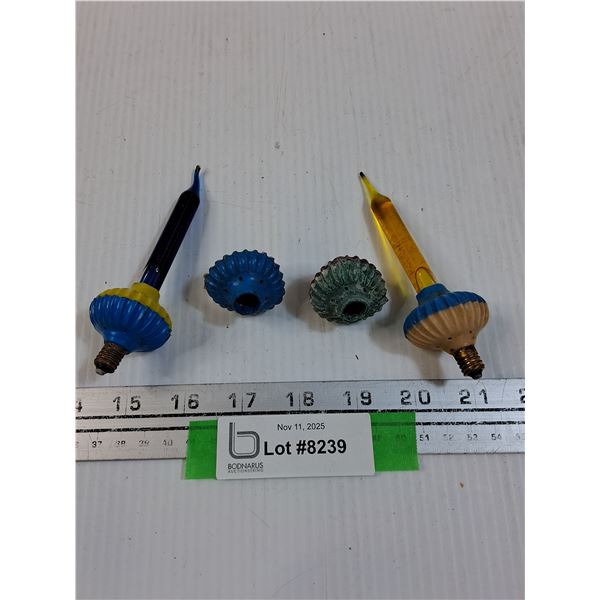 (4) Vintage Bubble Lights - (2) Dont Have Bubbler Tube