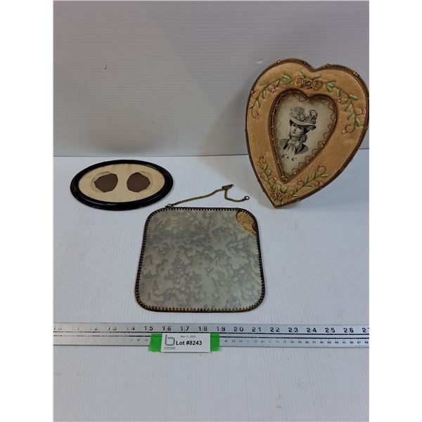 Vintage Picture Frames & Mirror - As Is