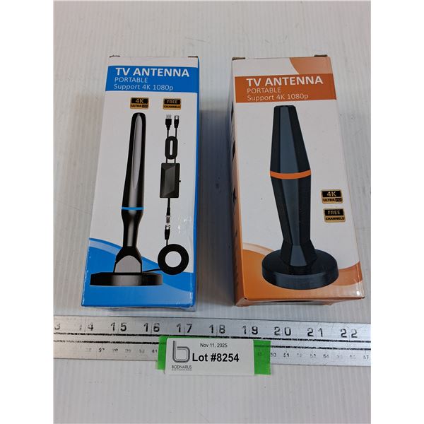 (2) Portable TV Antennas