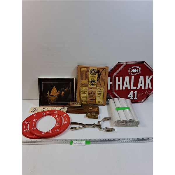 Desk Calendar, Disc Frisbees, Montreal Canadians Signs, Pictures, Misc