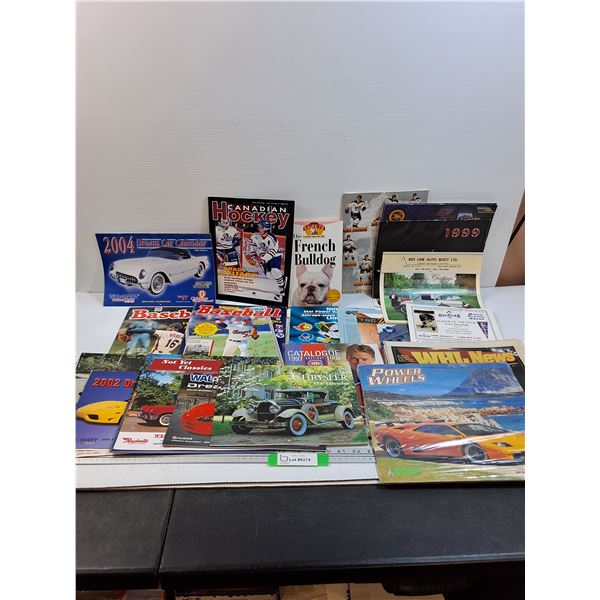 Various Baseball Sticker Books, Calendars, & Car Calendars - Various