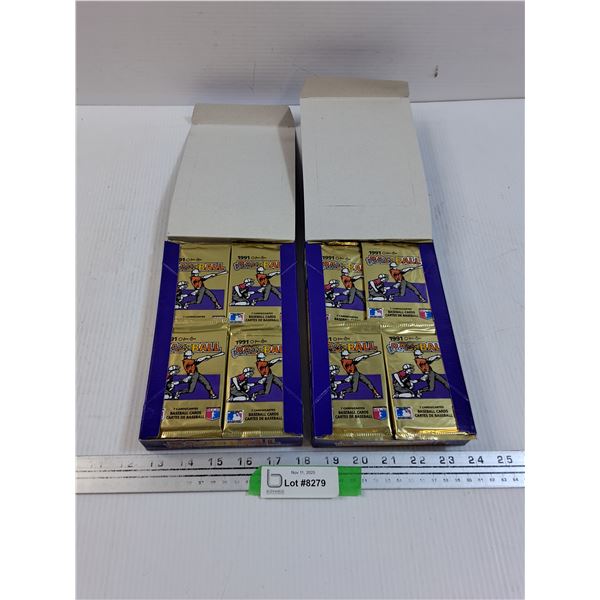 (2) OPC 1991 Baseball Trading Cards Sets