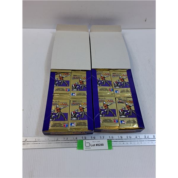 (2) OPC 1991 Baseball Trading Cards Sets
