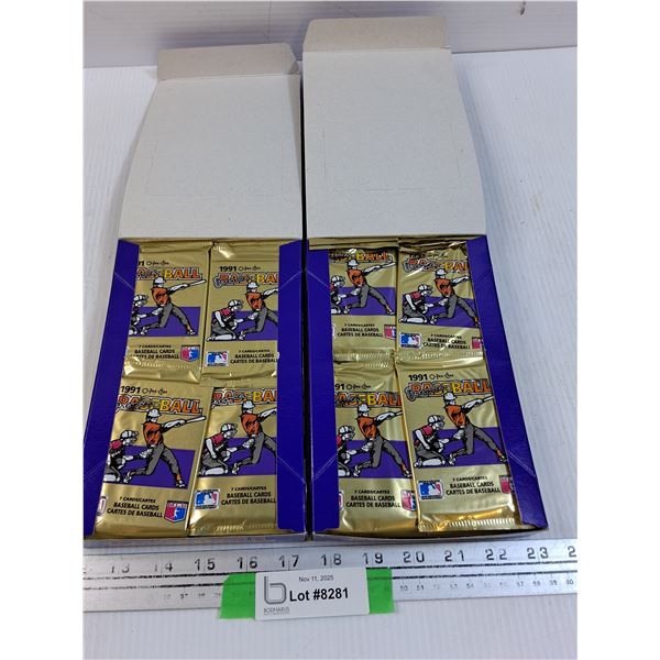 (2) OPC 1991 Baseball Trading Cards Sets
