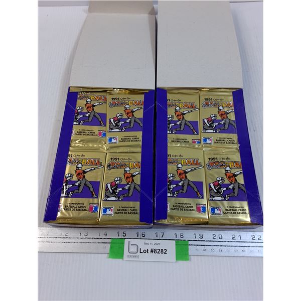 (2) OPC 1991 Baseball Trading Cards Sets