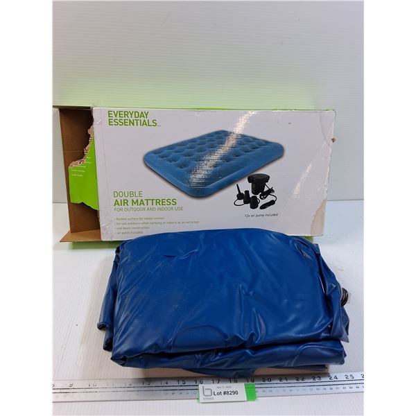 Double Size Air Matress - No Pump, As Is