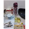 Image 4 : Spice Jars, BBQ Tongs, Strainer, Coasters, Misc