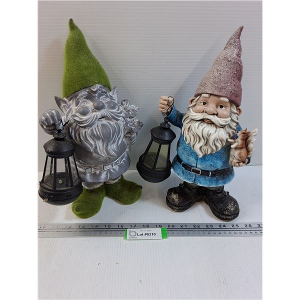 (2) Garden Gnomes - 14" Tall