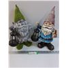 Image 1 : (2) Garden Gnomes - 14" Tall