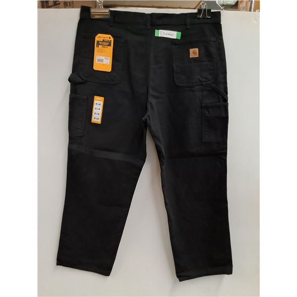 Carhartt Black Mens Work Jeans - Size 42" x 32"
