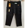 Image 1 : Carhartt Black Mens Work Jeans - Size 42" x 32"