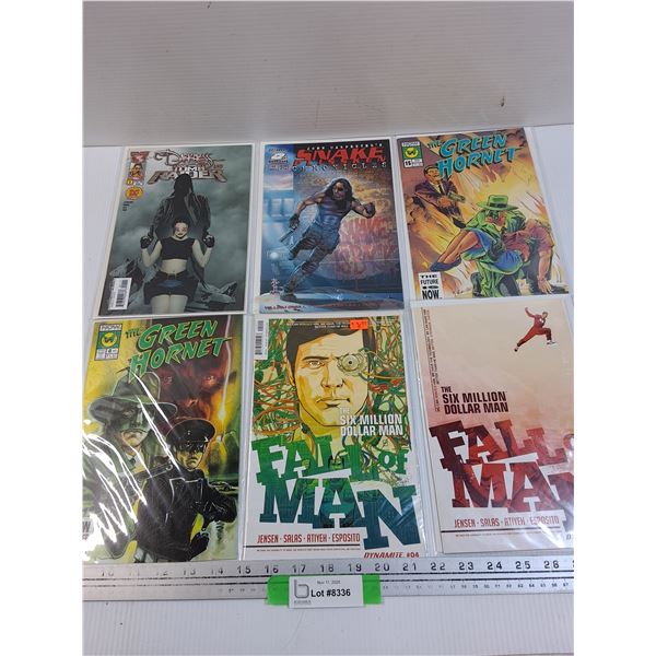 (6) Comicbooks: Tomb Raider, Green Hornet, Fall of Man