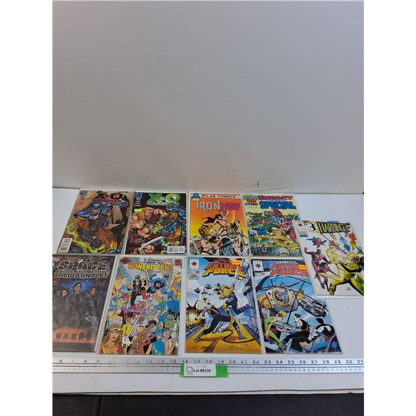 (9) Comicbooks: XO Manowar, Space, Future Force, Harbinger