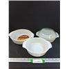 Image 1 : (3) Anchor Hocking Casserole Dishes Set (One Has Lid)