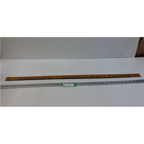 City Lumber Yards, Saskatoon, Circle Drive Wooden Meter Stick
