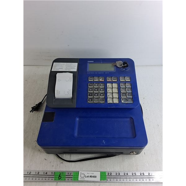 Casio Cash Register - Powers On, As Is 13" x 14" x 7"