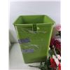 Image 2 : Artificial Flowers, Plastic Bin 18" x 12" x 12", Damaged, Cannot Ship