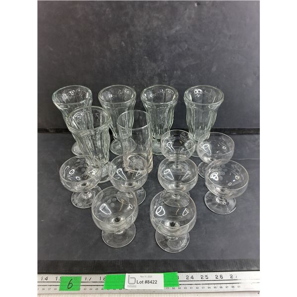 Milkshake Glasses, Glass Goblets